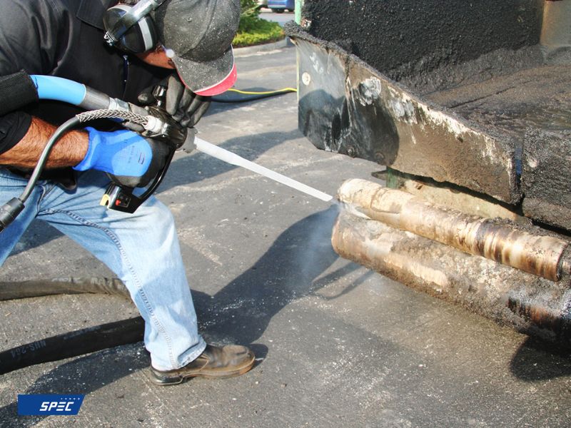 using dry ice blasting to clean dirt